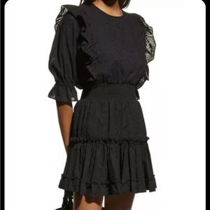 MISA LOS ANGELES Doutzen Eyelet Mini Dress